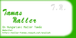 tamas maller business card